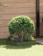 vidaXL Ограда за трева 60 x 60 x 20 см Стомана Маслиненозелено