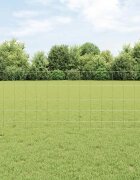 vidaXL Оградата за открито с постове 25 x 08 m Поцинкована стомана