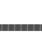 vidaXL Ограден панел WPC 1391x186 см черен