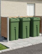 vidaXL Оградка за кошче Кафяво 237 x 85 x 115 см Алуминий и WPC