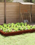 vidaXL Оградка за охлюви 50 x 35 x 25 см Кортенова стомана Ръждясало