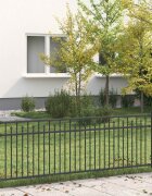 vidaXL Оградна колче BAARLO 200 x 110 см Прахово боядисана стомана