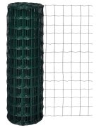 vidaXL Оградна мрежа стомана 25 x 12 м зелена
