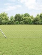 vidaXL Оградна решетка за закрепване на земята 10 x 04 m Сребристо