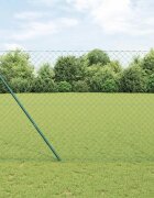 vidaXL Оградна решетка за закрепване на земята 15 x 25 m Зелено Мрежа