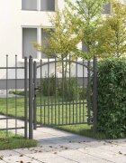 vidaXL Оградна врата с шипове EMMEN 100 x 100 cm