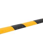 vidaXL Ограничител на скоростта жълто и черно 226x325x4 см каучук