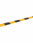 vidaXL Ограничител на скоростта жълто и черно 420x325x4 см каучук