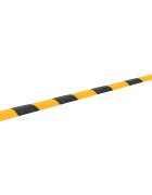vidaXL Ограничител на скоростта жълто и черно 517x325x4 см каучук