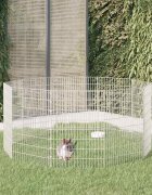 vidaXL Ограждение за свободно отглеждане на животни 10-панела 54x80 см