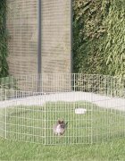 vidaXL Ограждение за свободно отглеждане на животни 12-панела 54x60 см