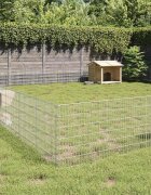 vidaXL Ограждение за свободно отглеждане на животни 48-панела 54x60 см