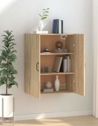vidaXL Окачен шкаф дъб сонома 695x34x90 см инженерно дърво