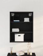 vidaXL Окачен стенен шкаф Черния дъб 695 x 325 x 90 см