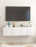 vidaXL Окачени TВ шкафове 2 бр бели 60x30x30 см