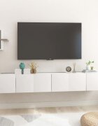 vidaXL Окачени TВ шкафове 3 бр бели 60x30x30 см