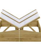 vidaXL Оранжерии 2 бр импрегниран бор 100x50x35 см
