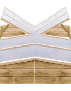 vidaXL Оранжерии 2 бр импрегнирано борово дърво 200x50x35 см