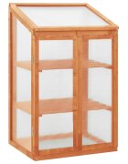 vidaXL Оранжерия 60x45x100 см чамово дърво