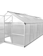vidaXL Оранжерия алуминий 481x250x195 см 2344 м³