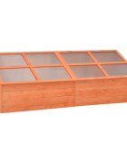 vidaXL Оранжерия дърво 180x57x62 см