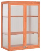 vidaXL Оранжерия дърво 75x47x109 см