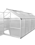vidaXL Оранжерия подсилен алуминий 1053 м²