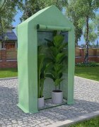 vidaXL Оранжерия със стоманена рамка 05 м² 1x05x19 м
