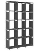 vidaXL Органайзер с 15 отделения сив 103x30x1755 см плат