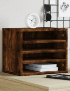 vidaXL Органайзер за бюро опушен дъб 36x26x295 см инженерно дърво