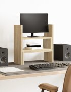 vidaXL Органайзер за бюро сонома дъб 40x17x41 см инженерно дърво