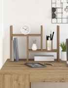 vidaXL Организатор за бюро Дъб артизан 50 x 155 x 355 см