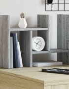 vidaXL Организатор за бюро Сив Сонома 345 x 155 x 355 cm