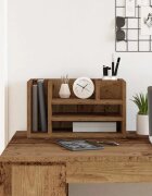 vidaXL Организатор за бюро Старо дърво 445 x 24 x 25 см