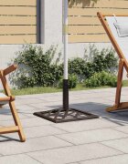 vidaXL Основа за чадър бронз 44x44x31 см чугун