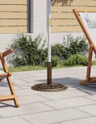 vidaXL Основа за чадър бронз 44x44x31 см чугун
