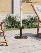 vidaXL Основа за чадър бронзова 40x40x32 см чугун