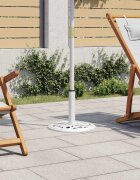 vidaXL Основа за чадър бяла 40x40x32 см чугун