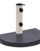 vidaXL Основа за чадър черна 40x28x4 см гранит
