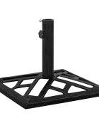 vidaXL Основа за чадър черна 44x44x31 см чугун