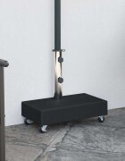 vidaXL Основа за чадър черна 45x25x8 см гранит