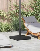 vidaXL Основа за чадър Черно 45 x 45 x 315 см