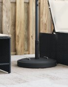 vidaXL Основа за чадър с дръжки за пръти Ø38/48 мм 25 кг кръгла