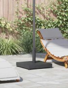 vidaXL Основа за чадър Тъмен сив 45 x 45 x 315 см