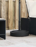 vidaXL Основа за чадър за прътове Ø38/48 мм 25 кг кръгла