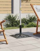 vidaXL Основа за чадър зелена 12 кг 49 см чугун