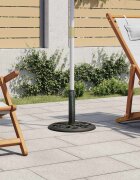 vidaXL Основа за чадър зелена 40x40x32 см чугун