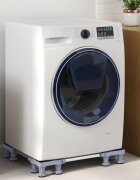 vidaXL Основа за пералня Сив 67 x 67 x 12 см Неръждаема стомана