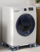 vidaXL Основа за пералня Сив 67 x 67 x 12 см Неръждаема стомана