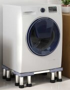 vidaXL Основа за пералня Сив 67 x 67 x 215 см Неръждаема стомана